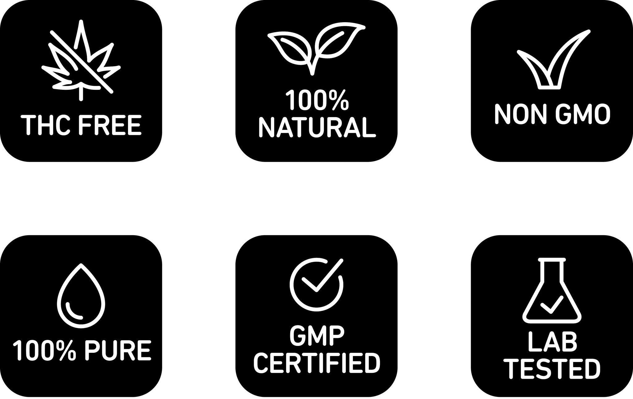 Vesl Oils THC Free, 100% Natural, Non GMO, 100% Pure, GMP Certified, Lab Test