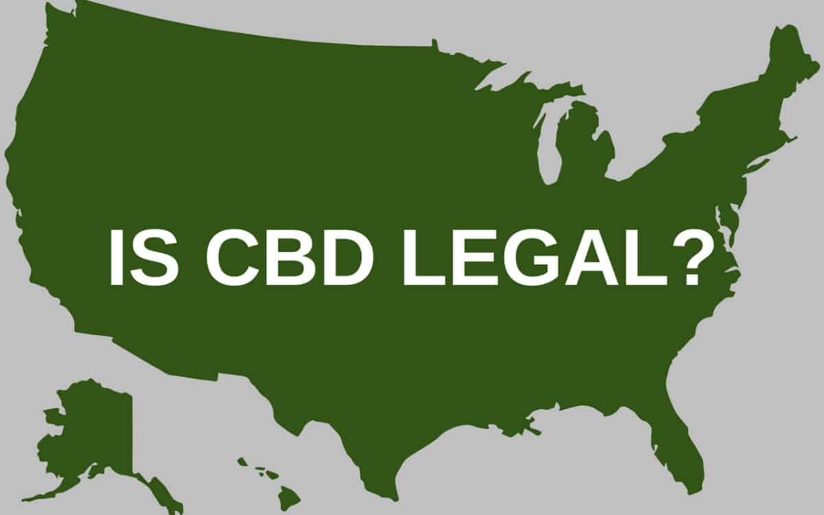 USA map about CBD legality