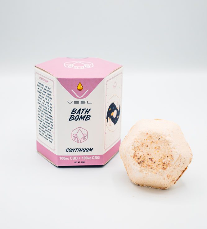 CBD Bath Bomb Continuum 100mg CBD + 100mg CBG