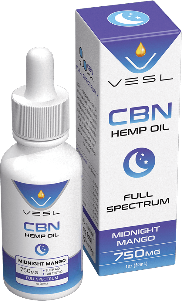 Vesl CBN Hemp Oil Full Spectrum Midnight Mango 750mg