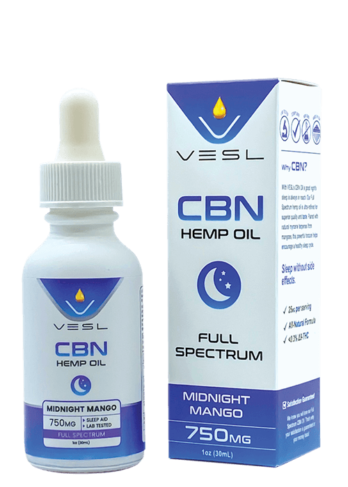 Vesl Oils CBN Hemp Oil Full Spectrum with box