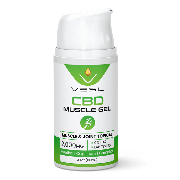 CBD Muscle Gels 2000mg. THC Free and Lab tested CBD product