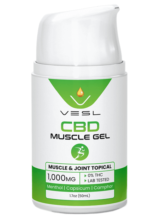 CBD Muscle Gels 1000mg. 0% THC and Lab Tested CBD product